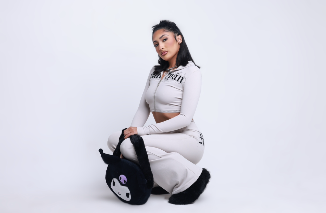 Pearl Gray Baddie Tracksuit