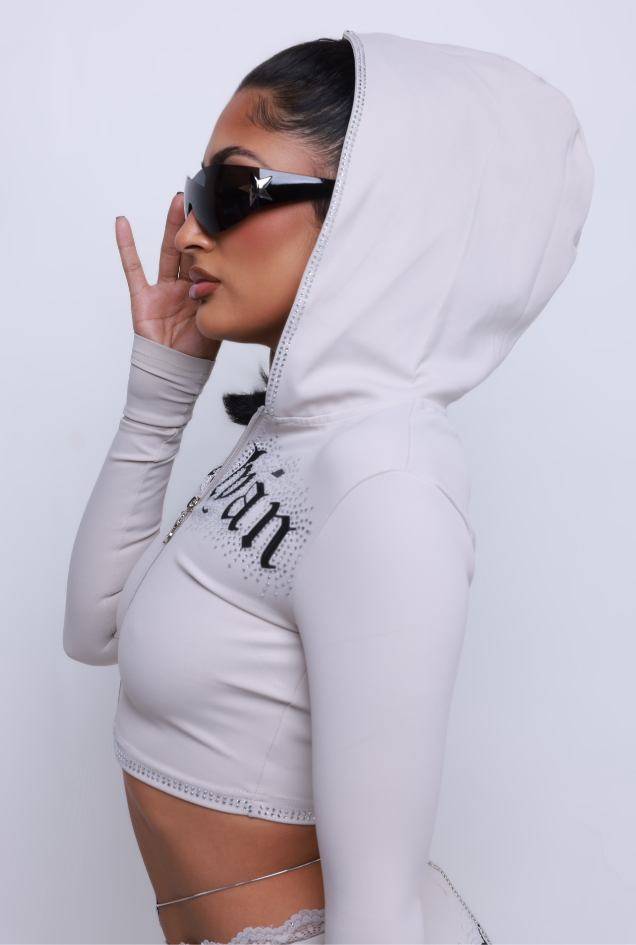 Pearl Gray Baddie Tracksuit