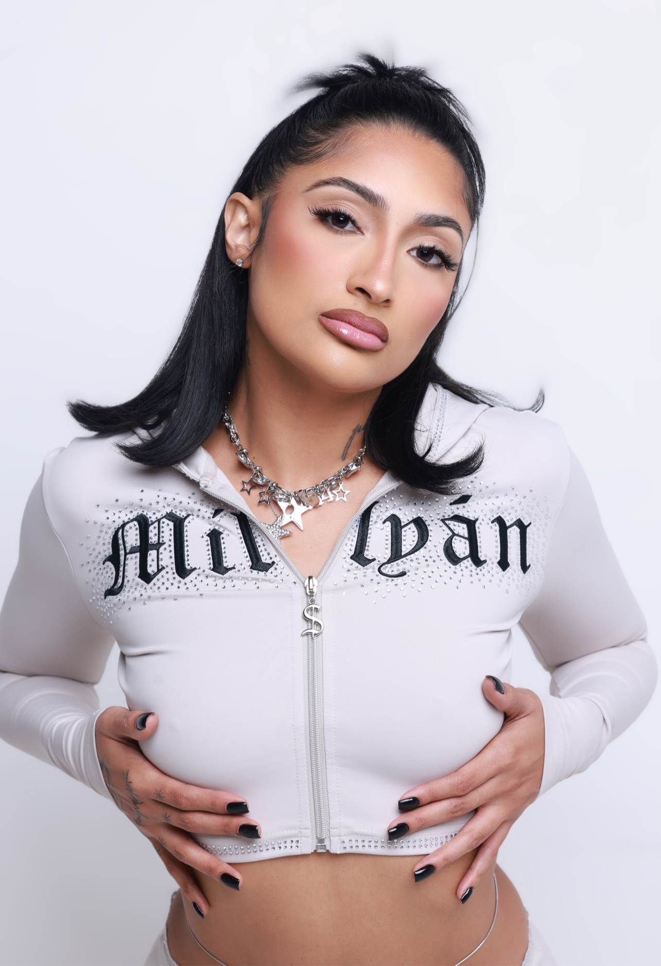 Pearl Gray Baddie Tracksuit