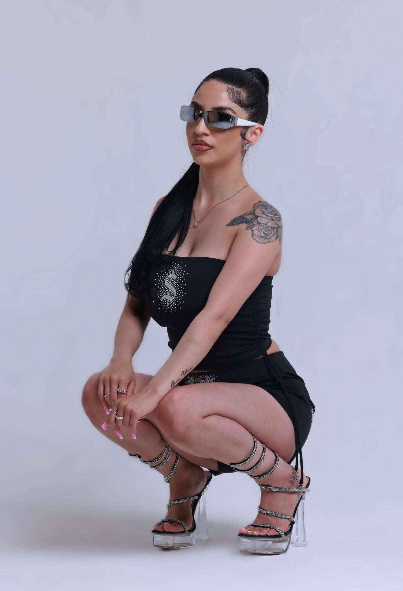 Jet Black Sparkle Summer Set