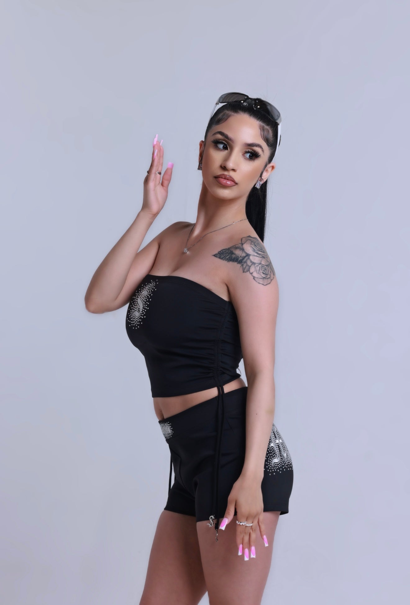 Jet Black Sparkle Summer Set