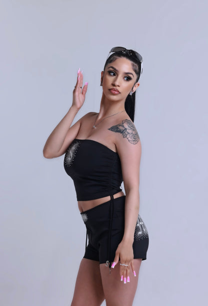 Jet Black Sparkle Summer Set